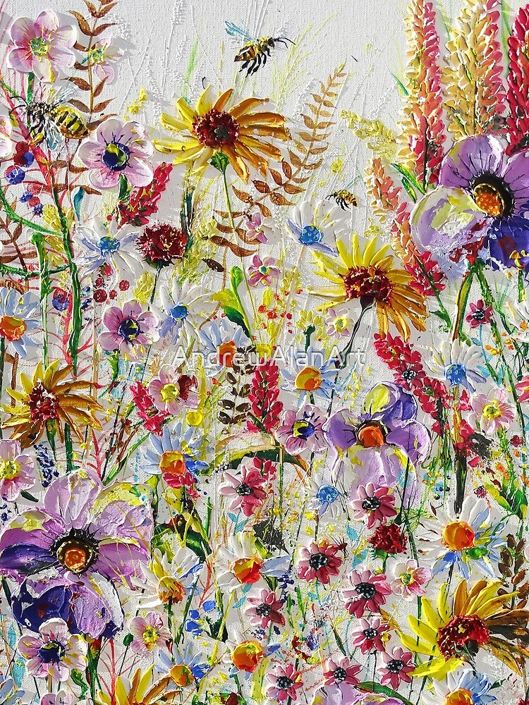 Bees and Botany wildflowers - 'Fantastic Flora' by AndrewAlanArt