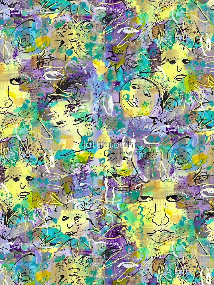 Painterly Sun and Moon by lottibrown