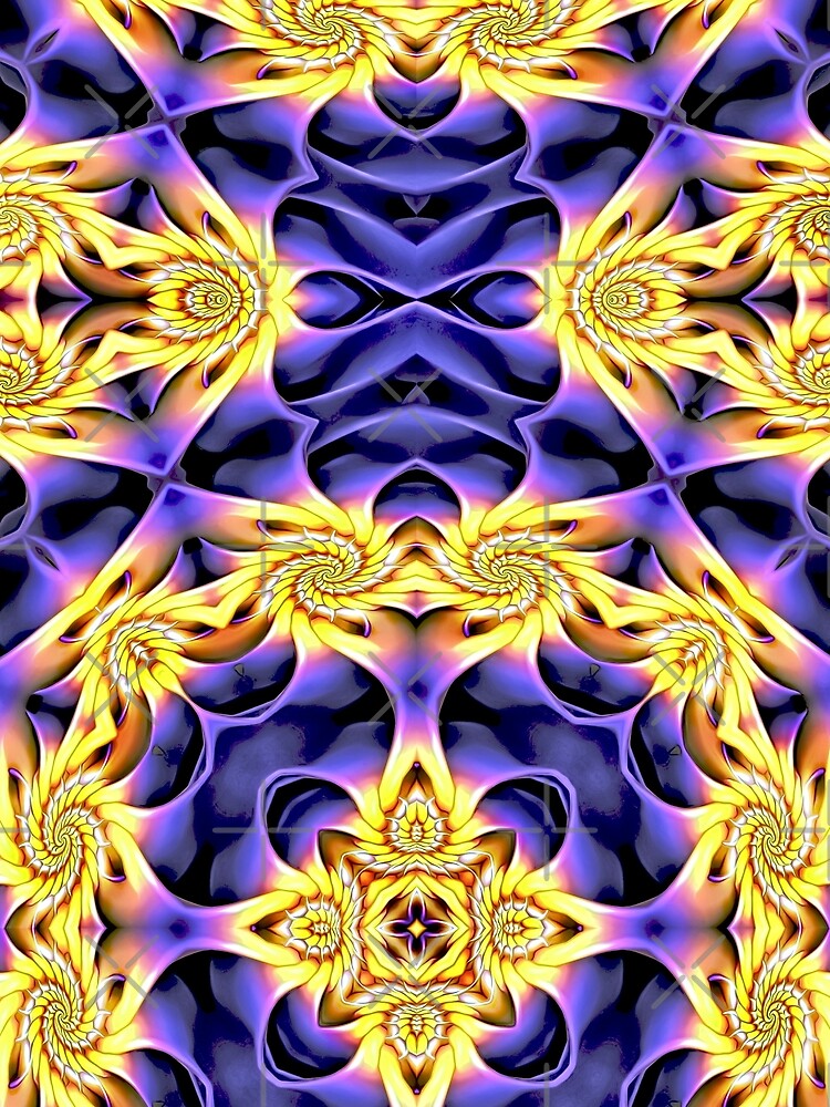 Purple and Gold Swirls by RitaMaye