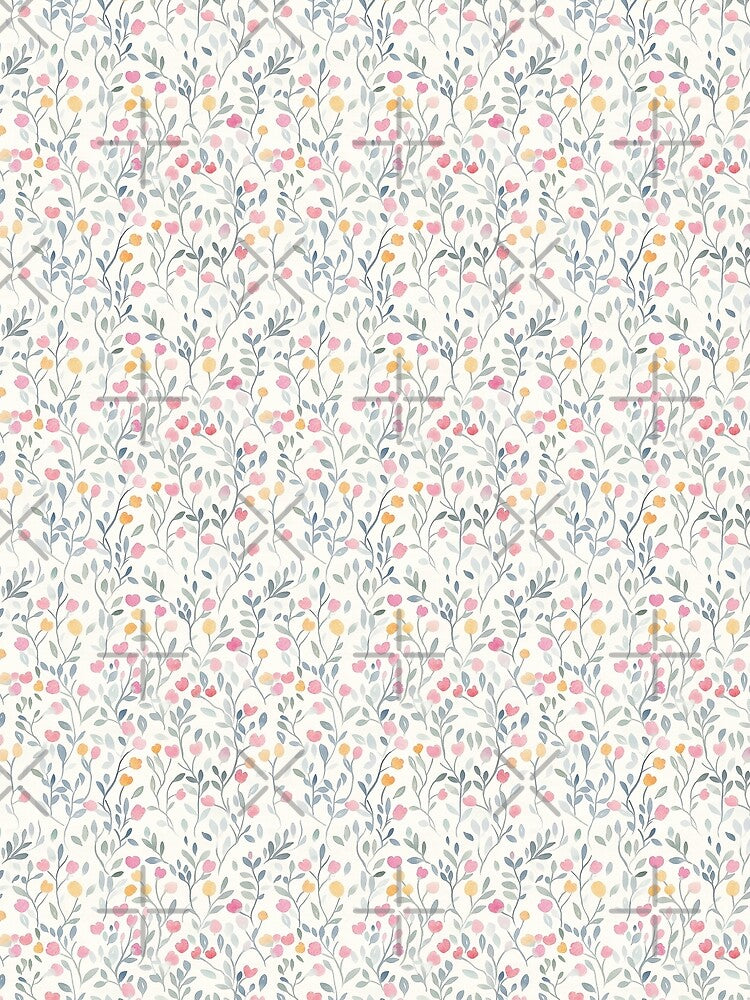 pastel trailing wildflowers by PoppyLaneStudio