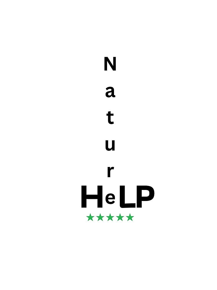 "Nature Help" — ideal for eco-conscious or earth-friendly fashion by KumarDesignLab