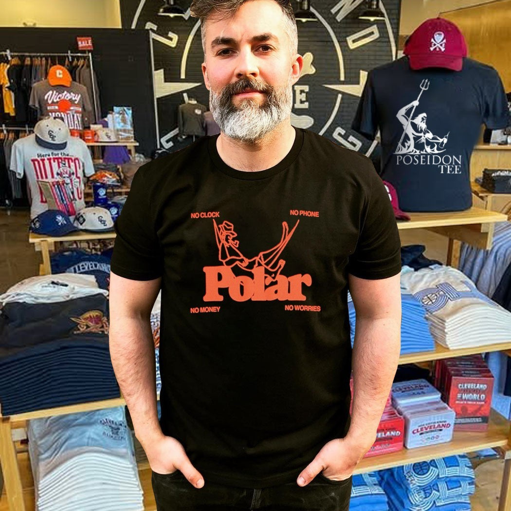 Flatspot Polar No Clock No Phone No Money No Worries T-shirt