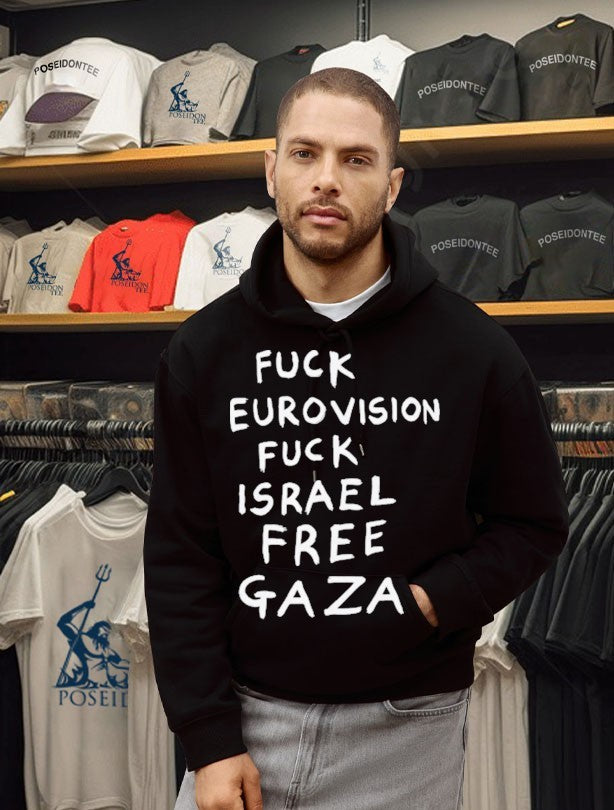 Fuck Eurovision Fuck Israel Free Gaza T-shirt