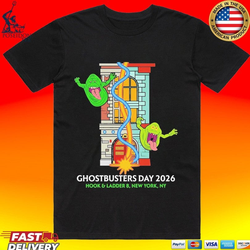 Ghostbusters Day 2026 Hook & Ladder 8 Nyc Fan Gear T-shirt