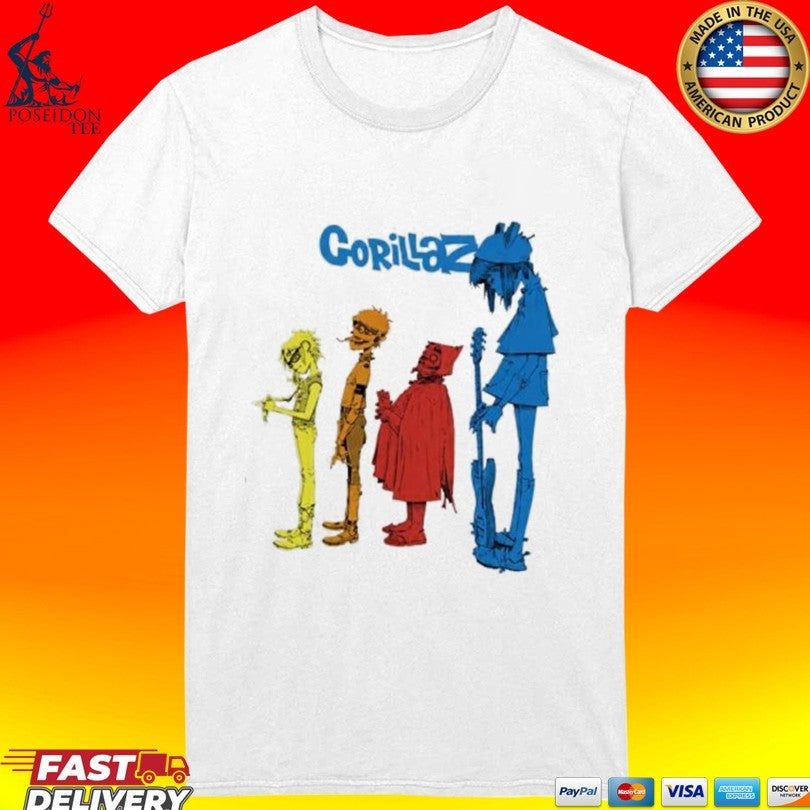 Gorillaz Tottenham Stadium Graphic Art T-shirt