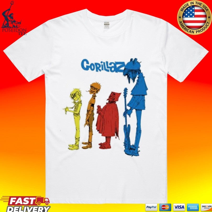 Gorillaz Tottenham Stadium Graphic Art T-shirt