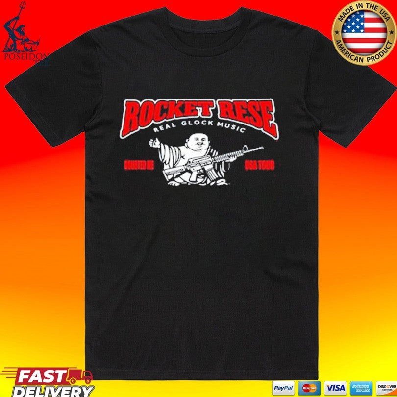 Grimykids Rocket Rese Real Glock Music Buddah T-shirt