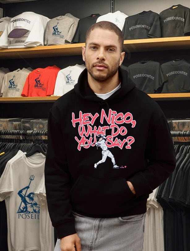 Hey Nico Hoerner What Do You Say T-shirt