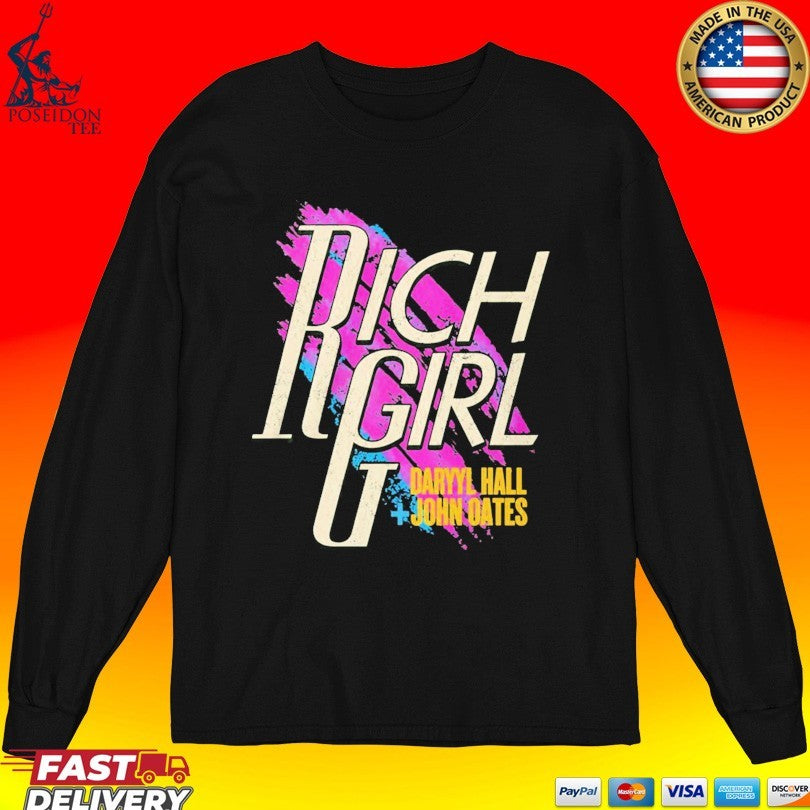 Hughie Campbell The Boys Rich Girl Daryl Hall John Oates T-shirt