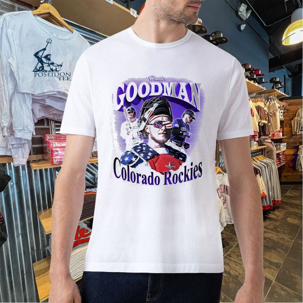Hunter Goodman Colorado Rockies Baseball Giveaway 2026 T-shirt