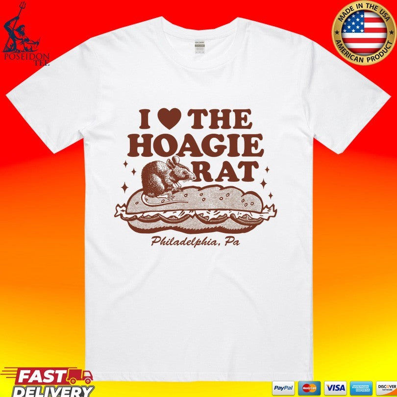 I Love The Hoagie Rat Philadelphia Pa T-shirt
