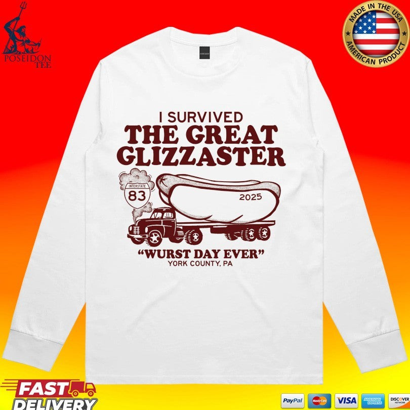 I Survived The Great Glizzaster Wurst Day Ever York County Pa T-shirt