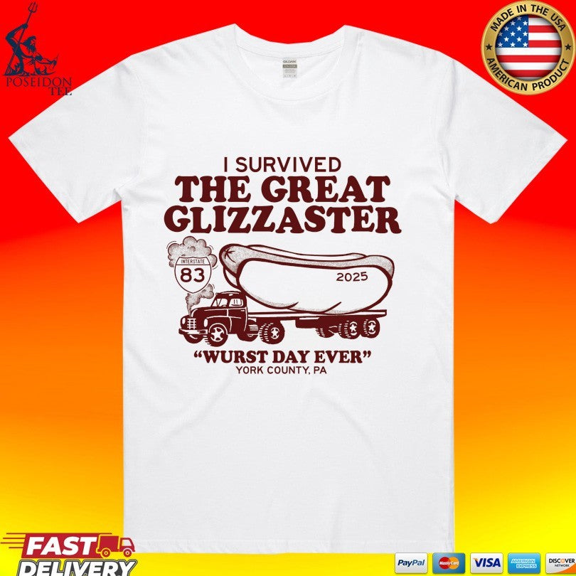 I Survived The Great Glizzaster Wurst Day Ever York County Pa T-shirt