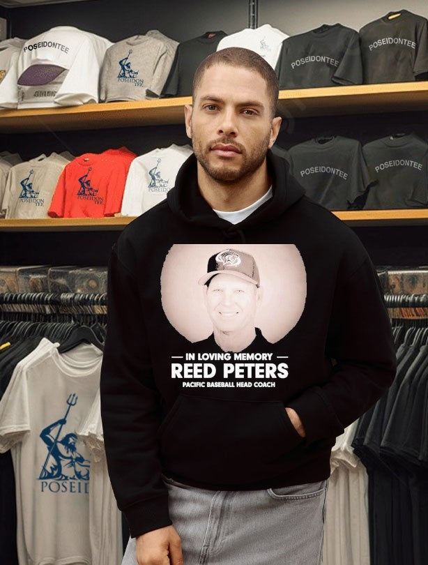 In Loving Memory Reed Peters Pacific Baseball Head Coach T-shirt