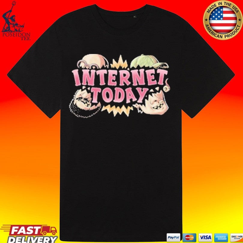 Internet Today Busting Logo T-shirt