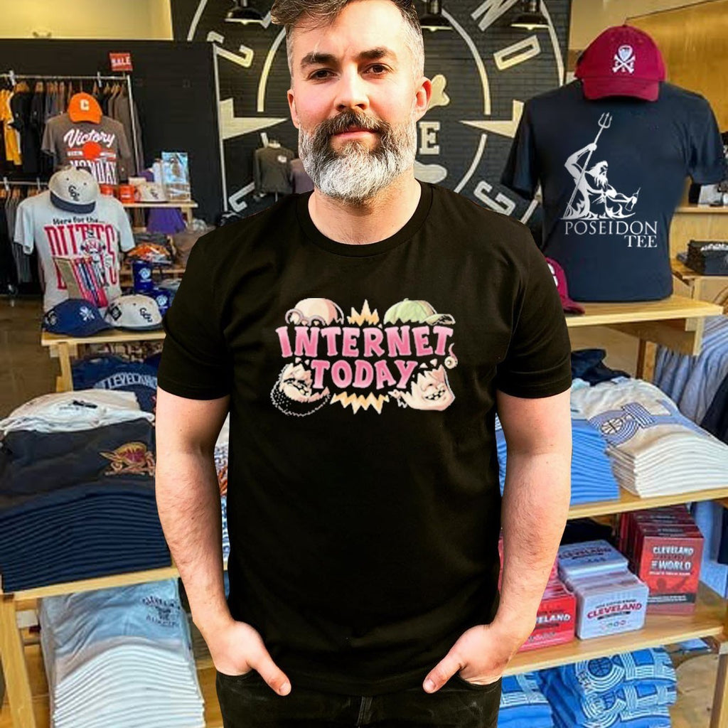 Internet Today Busting Logo T-shirt
