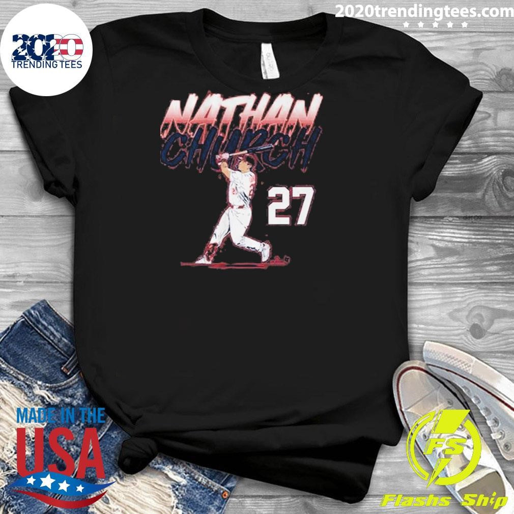 Nathan Church 27 Slugger Swing Number Shirt