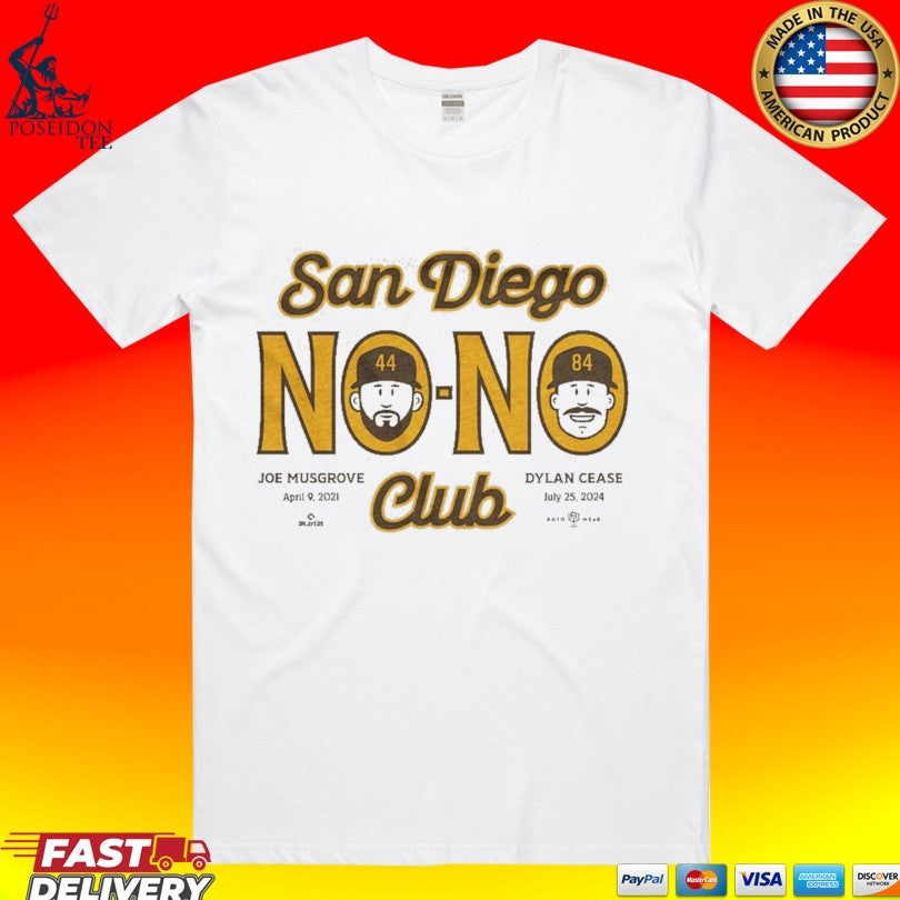 Jackson Merrill Wearing Joe Musgrove And Dylan Cease San Diego No-No Club T-shirt