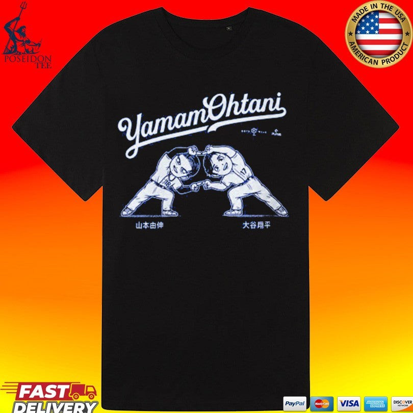 James Outman Yoshinobu Yamamoto x Shohei Ohtani Dodgers T-shirt