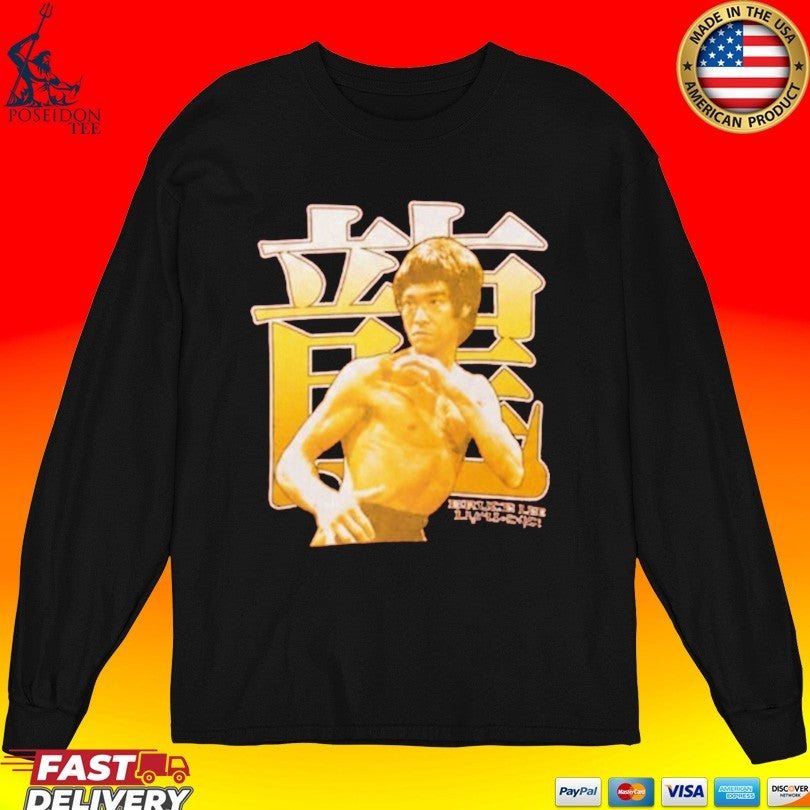 Jared Mccain Wearing Bruce Lee Ringer T-shirt