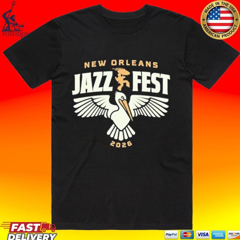 Jazz Fest Jazz Fest Red Bayou Bird T-shirt