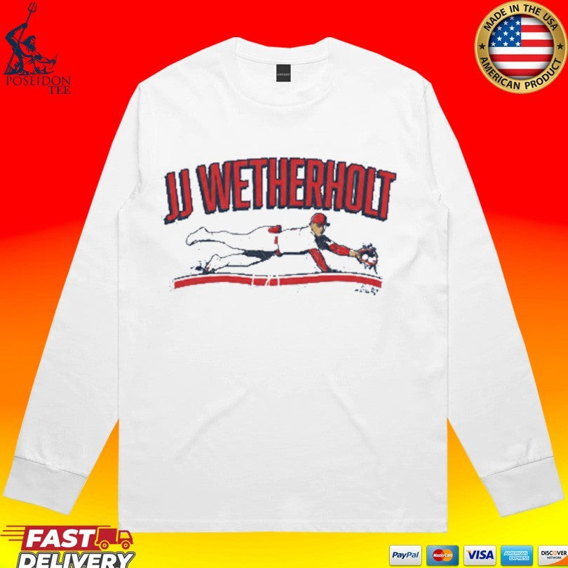 JJ Wetherholt Cardinals Slugger Swing Catch The Ball T-shirt