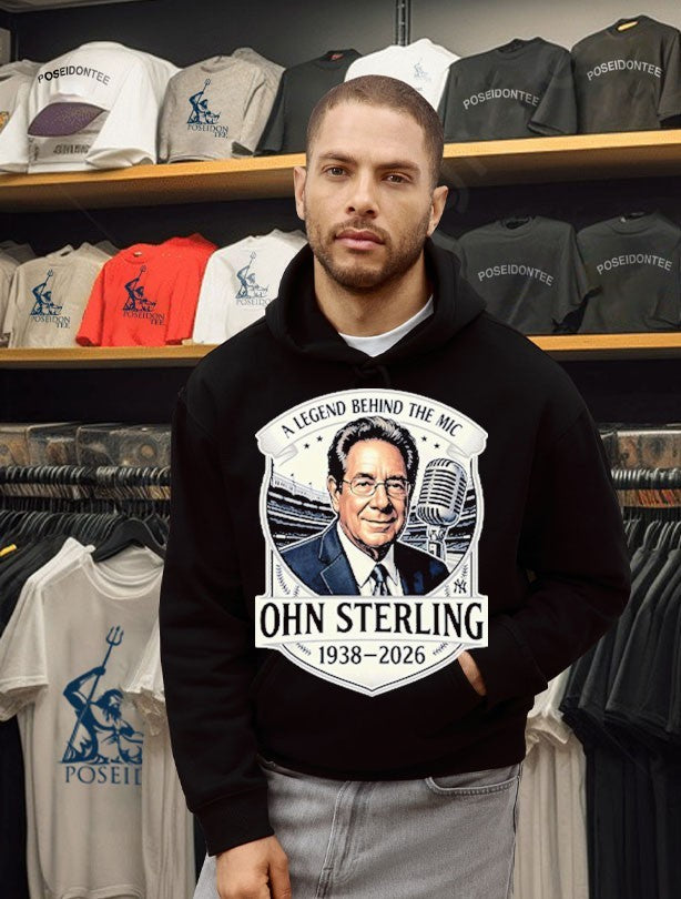 John Sterling A Legend Behind The Mic 1938-2026 T-shirt