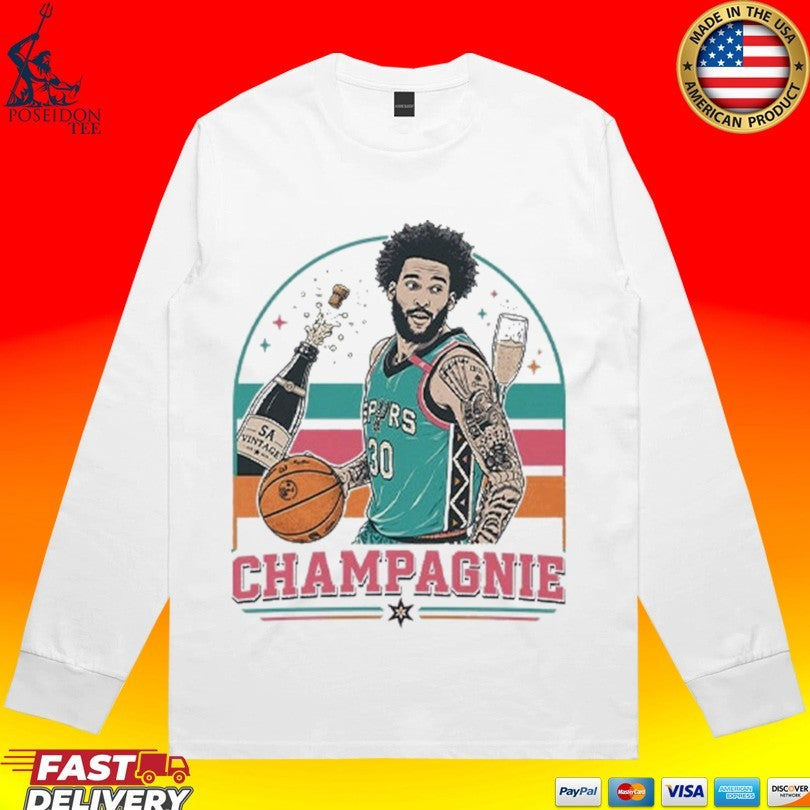 Julian Champagnie Funny Champagne T-shirt