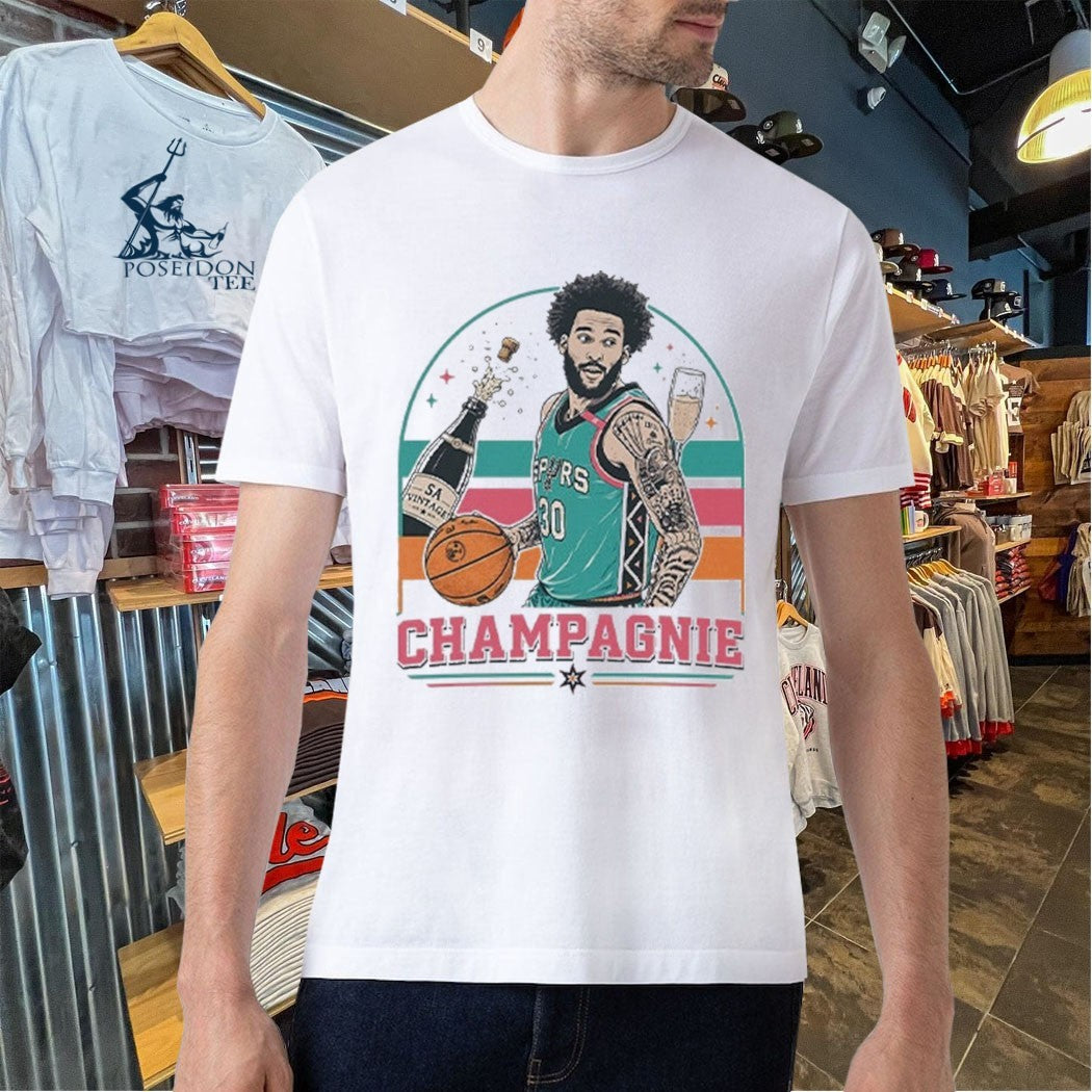 Julian Champagnie Funny Champagne T-shirt