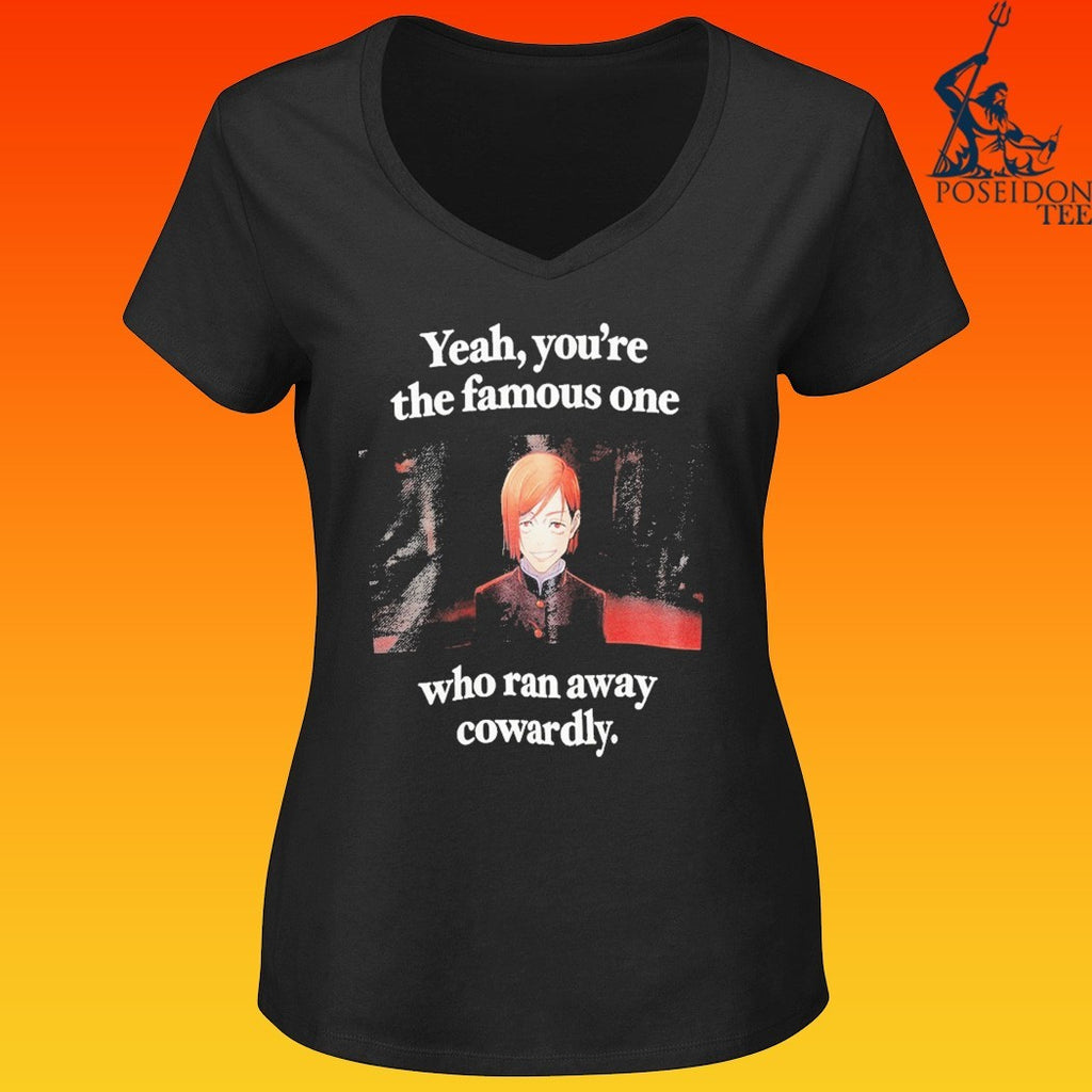 Jump Ichiban Jujutsu Kaisen Mangart Beams-jujutsu Kaisen Yeah, You’re The Famous One Who Ran Away Cowardly T-shirt