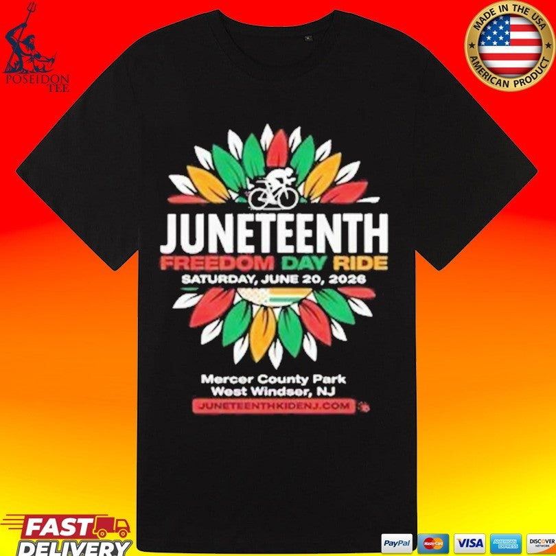 Juneteenth Freedom Day Ride Saturday June 20 2026 T-shirt