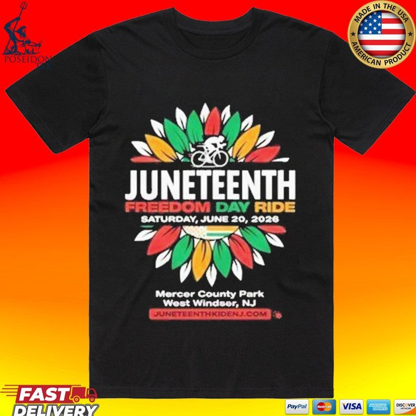 Juneteenth Freedom Day Ride Saturday June 20 2026 T-shirt