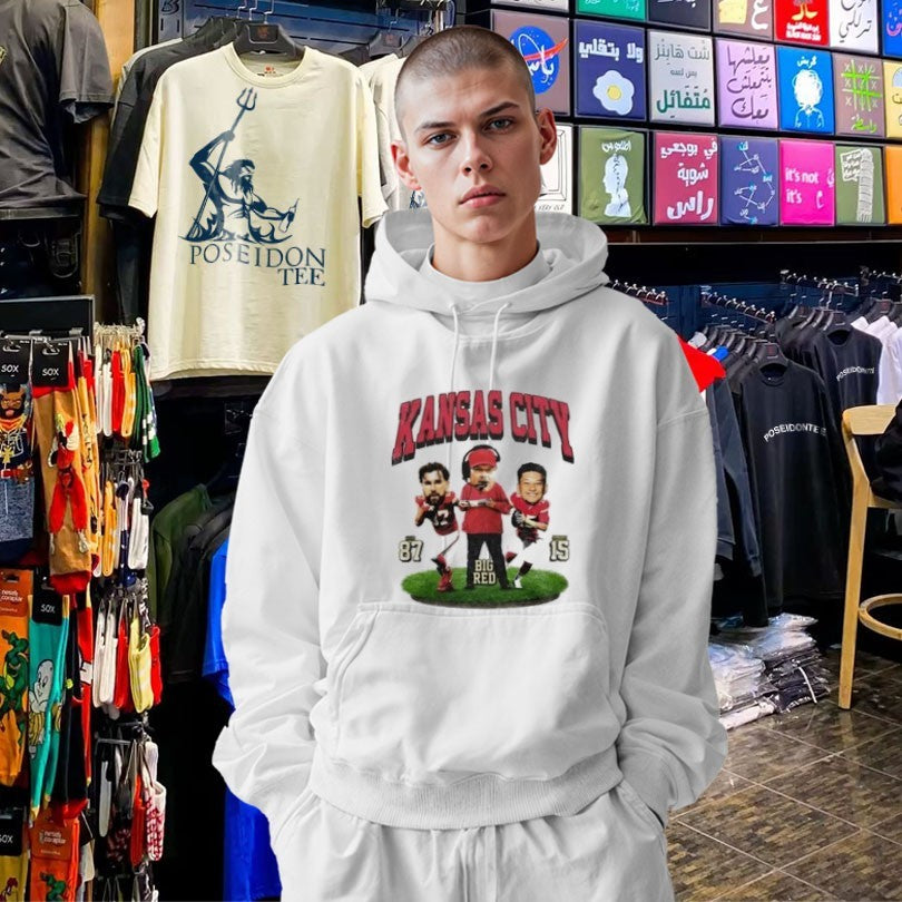 Kansas City Big Head Mahomes Travis Kelce and Andy Reid T-shirt