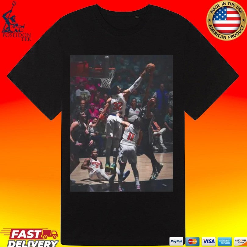Karl Anthony Towns Blocks Julian Champagnie T-shirt