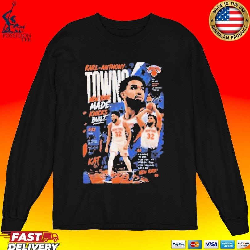 Karl Anthony Towns New York Made Knicks Built T-shirt