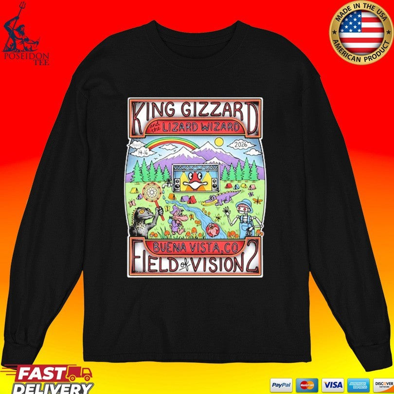 King Gizzard And The Lizard Wizard Meadow Creek In Buena Vista Co August 14-16 2026 T-shirt