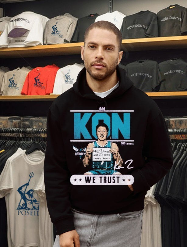 Kon Knueppel Charlotte Hornets Rookie Record We Trust T-shirt