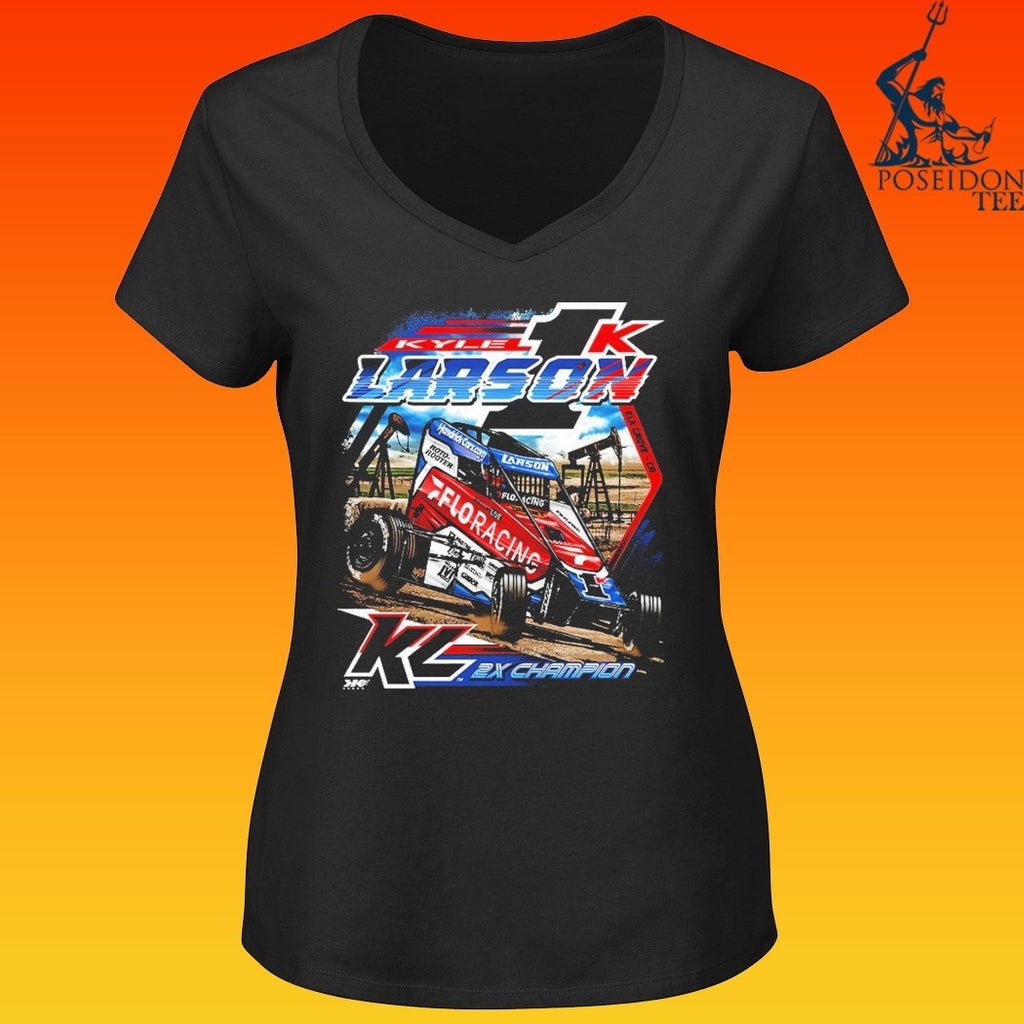 Kyle Larson Chili Bowl Pole Dash T-shirt