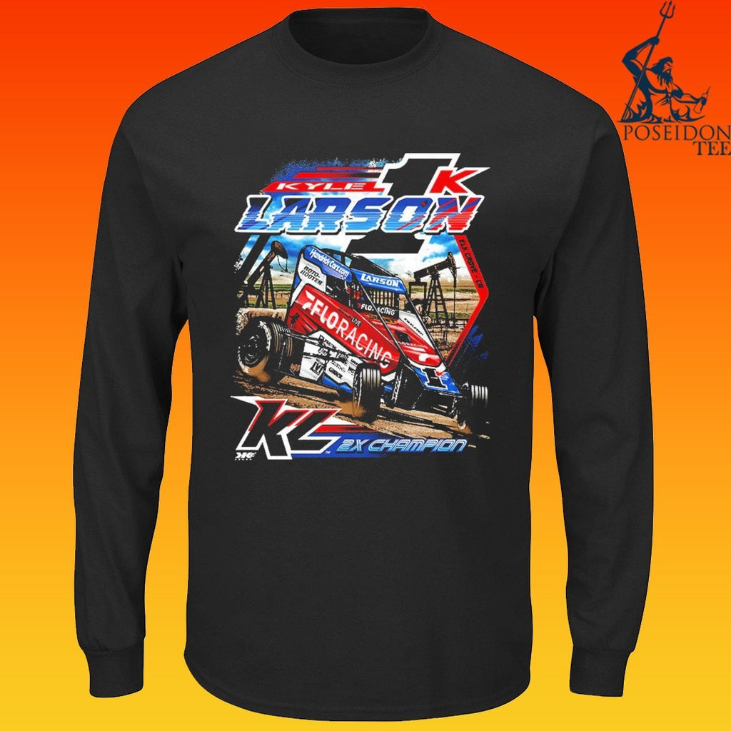 Kyle Larson Chili Bowl Pole Dash T-shirt