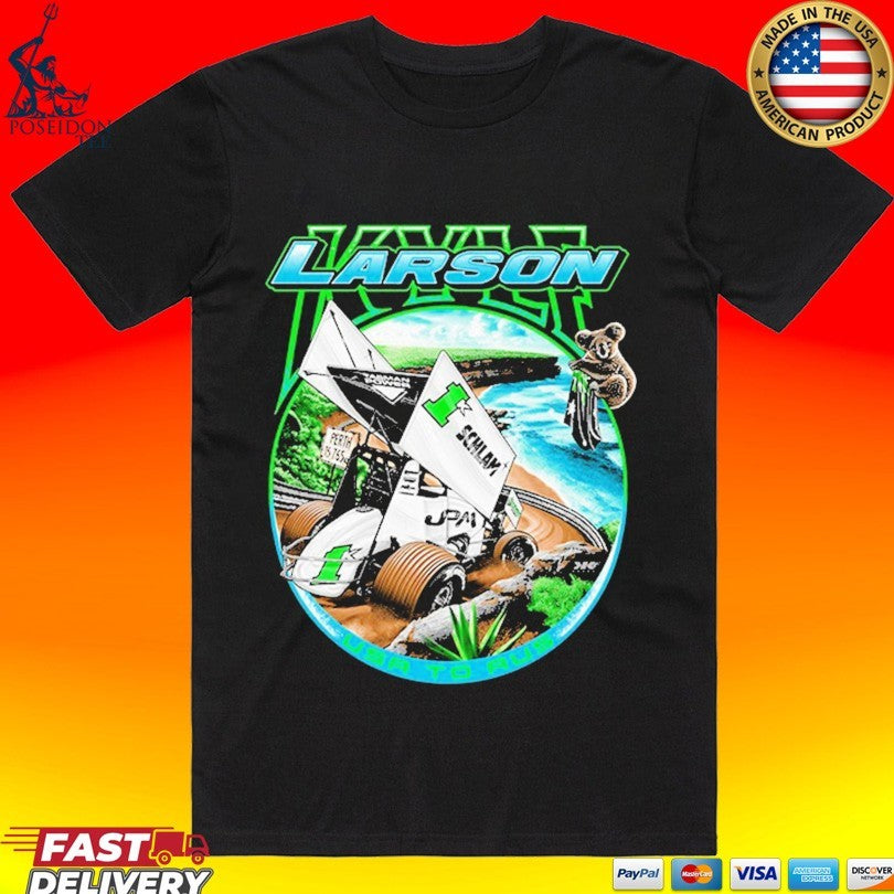 Kyle Larson Schlam Australian T-shirt