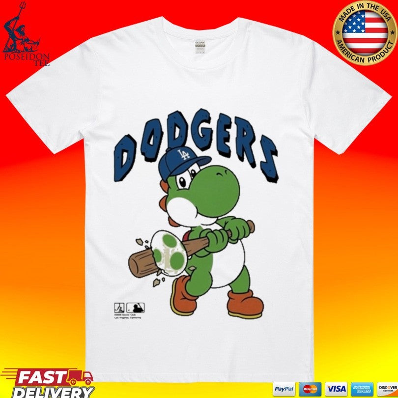 La Dodgers Yoshi Baseball Egg T-shirt
