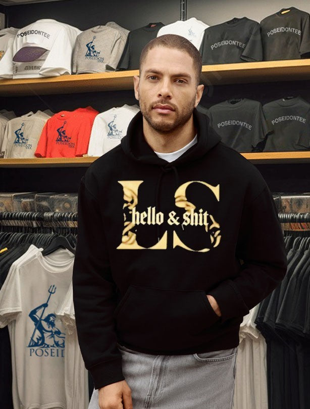 Leo Skepi Gold Hello And Shit T-shirt