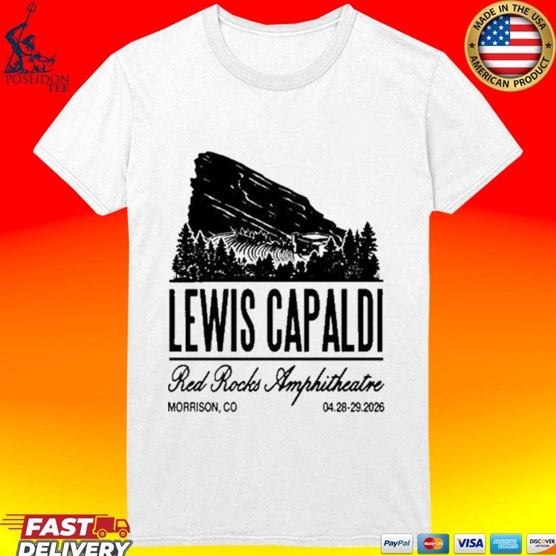 Lewis Capaldi Apr 28-29 2026 Red Rocks T-shirt