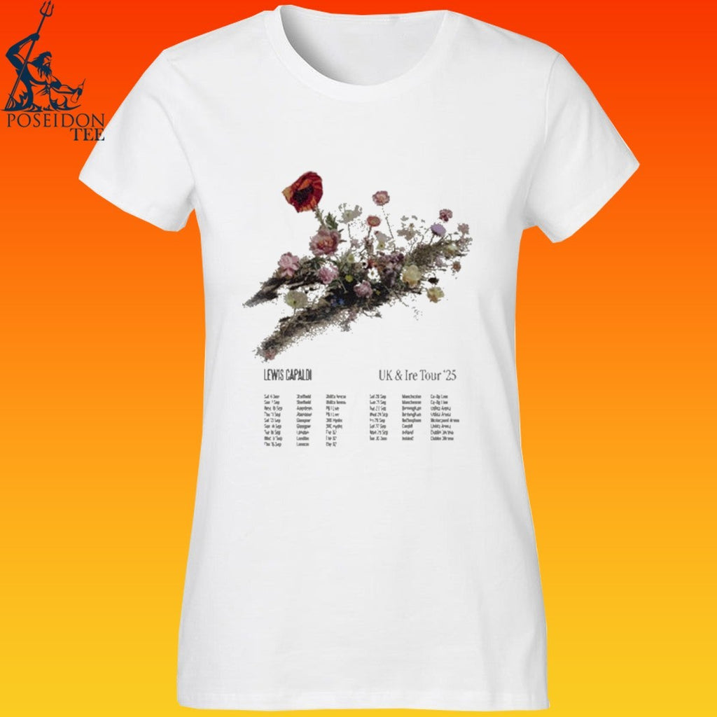Lewis Capaldi Flowers Dateback T-shirt