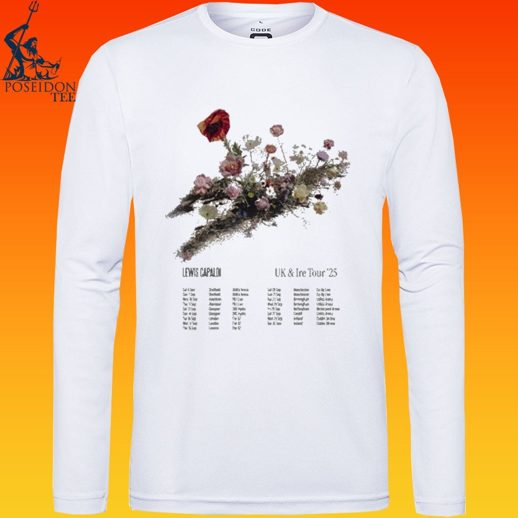 Lewis Capaldi Flowers Dateback T-shirt