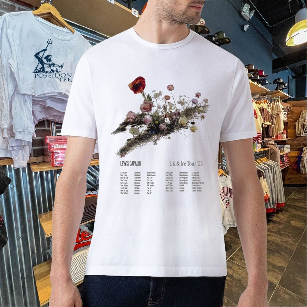 Lewis Capaldi Flowers Dateback T-shirt