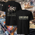 Lewis Capaldi North America 2026 Black Floral T-shirt