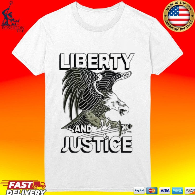 Liberty And Justice American Eagle Vintage T-shirt