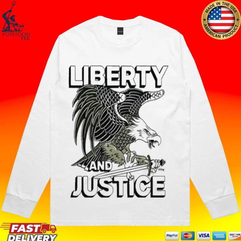 Liberty And Justice American Eagle Vintage T-shirt