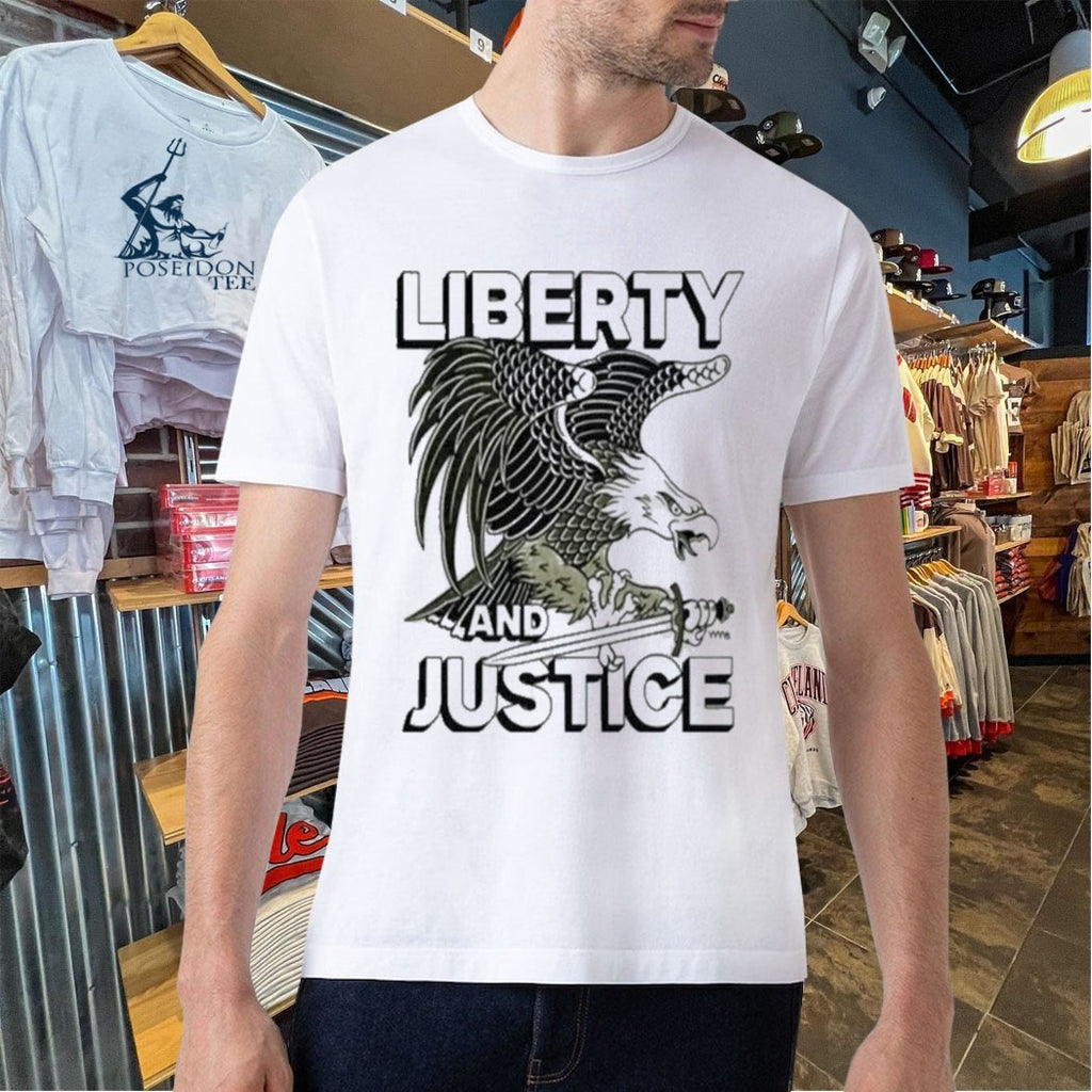 Liberty And Justice American Eagle Vintage T-shirt